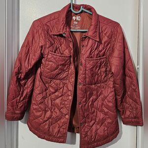 Cotton on Kids  Quilted Jacket in Red 9-10